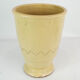 Ceramic vase with light glaze and simpel pattern of unknown Danish artist, 1960s