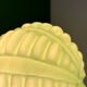 Vintage Art Deco globe wall light in pale green opaline.