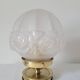 Art deco lamp in brass and glass
