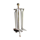 Former Steel and Brass Fireplace Servant: 4 Tools