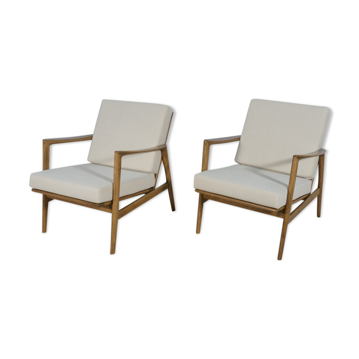 300-139 Armchairs from Swarzędzka, 1960s, Set of 2