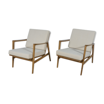 2 fauteuils de Swarzędzka, années 1960