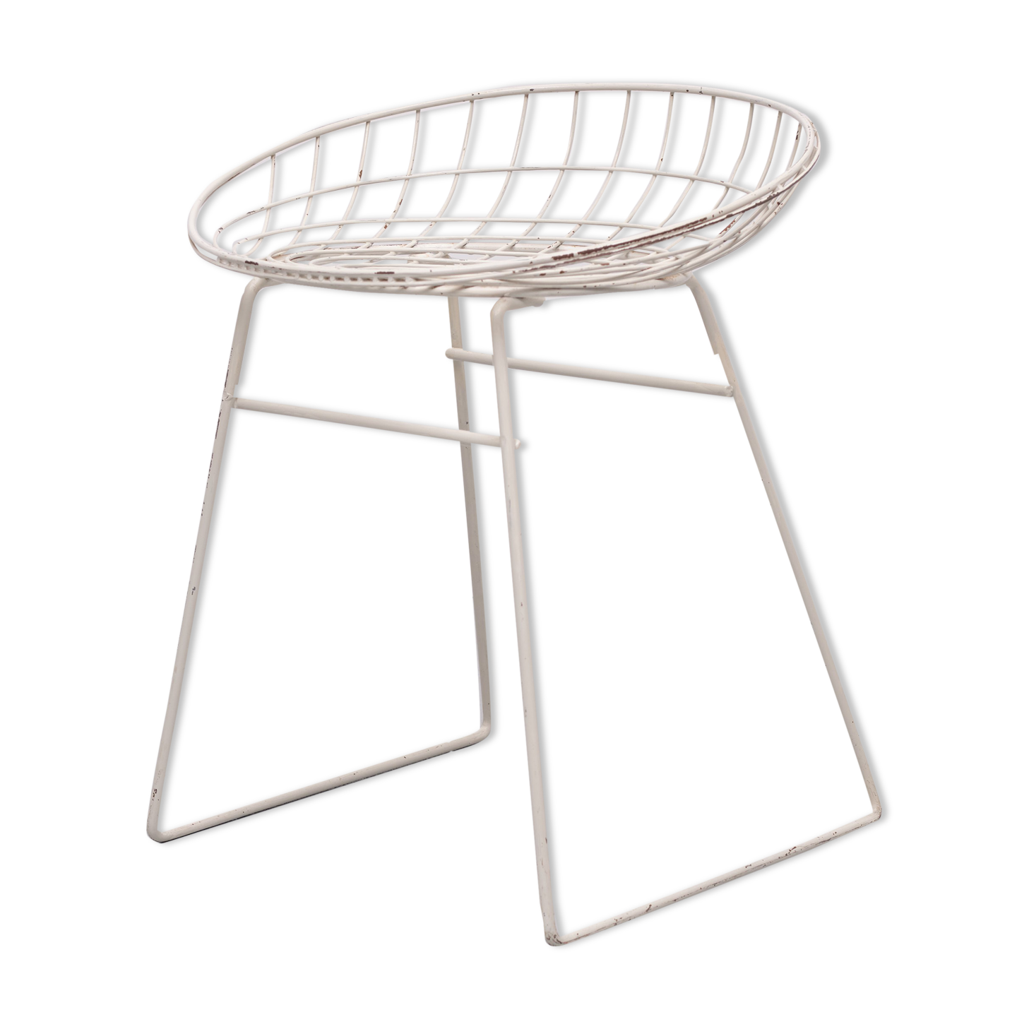 Pastoe Wire Stool Model Km05, Cees Braakman 1950s