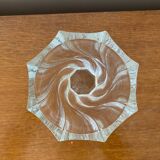 Antique Twisted Vase Cristal D'Arques Molded Glass Vintage