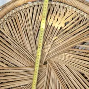 Vintage woven rattan/basket barrel chair