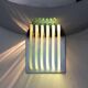 Chrome and crystal wall light, Italy, 1960s