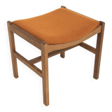 Scandinavian oak stool, Denmark, 1960s
