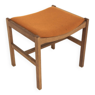 Scandinavian oak stool, Denmark, 1960s