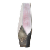 XXL "Facettes" vase in aluminium cast, 1970s