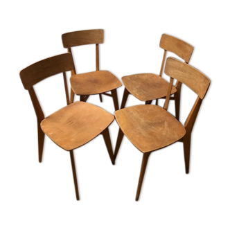 Lot of 4 years bistro chairs. 50