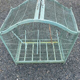 Old wooden and metal birdcage