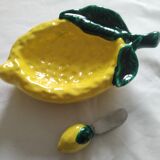 Butter dish lemon Vallauris