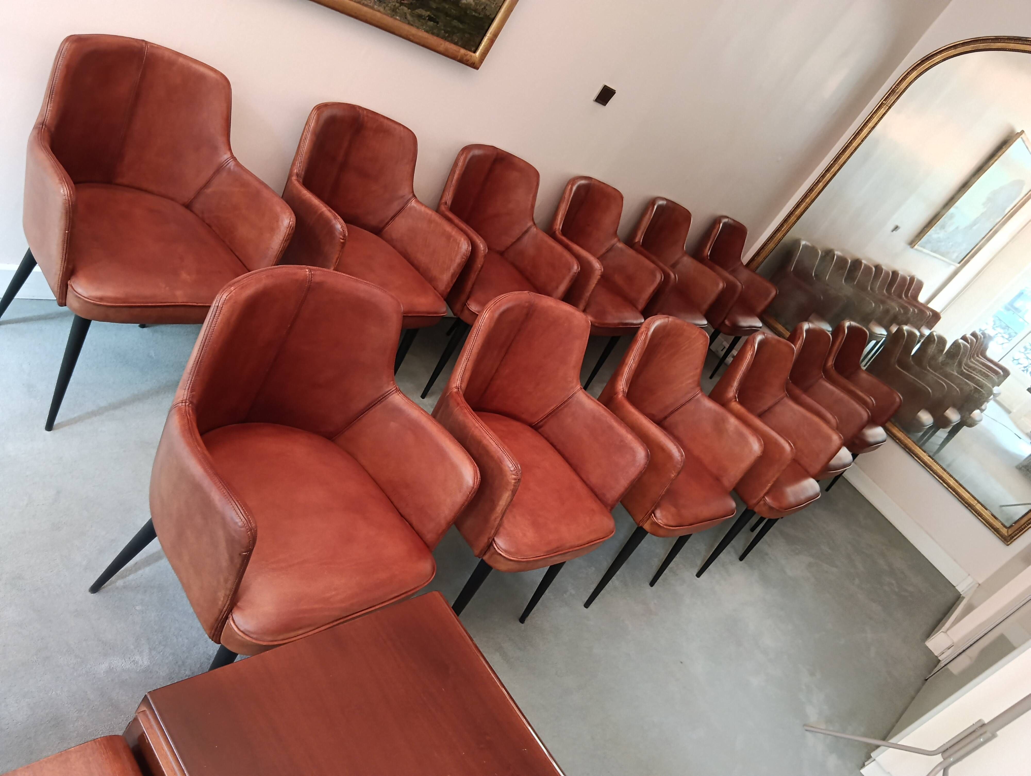 Leather chair from Maison Saulaie
