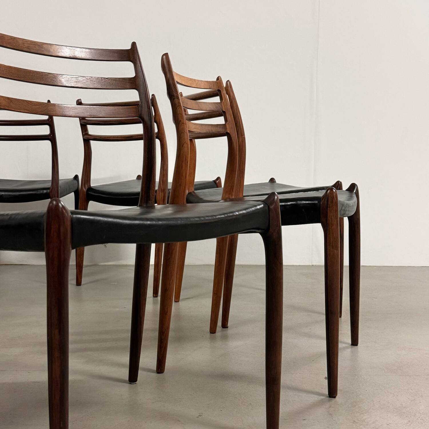 10x Model 78 Palisander Chairs by Niels Otto Møller
