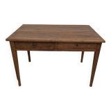 1900 solid walnut desk with two drawers
