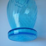 Blue vase with collar