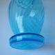 Vase bleu à collerette