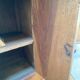 Antique bedside table in solid wood – natural patina