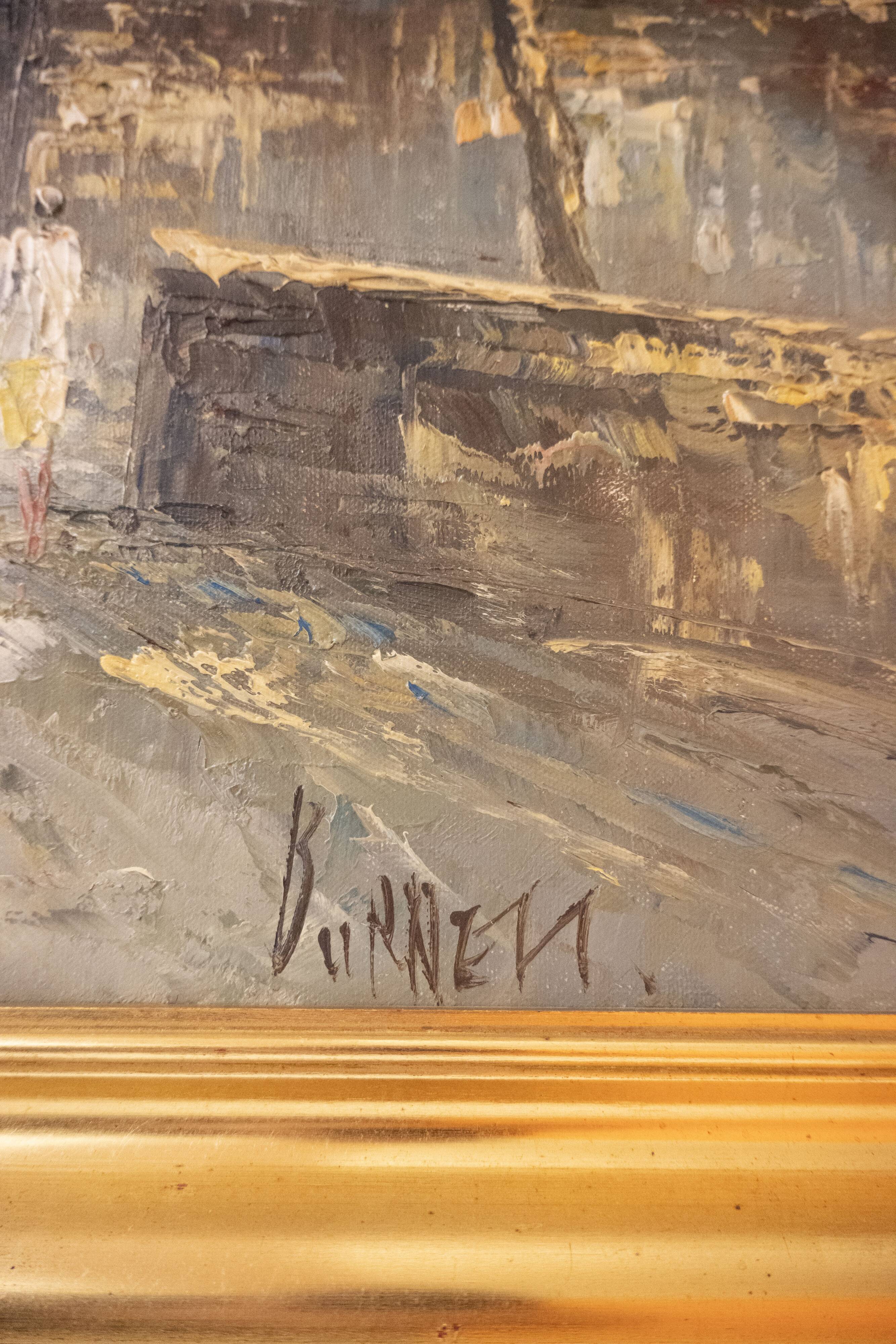 Painting of a view of Montmartre