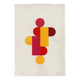 Collage on old paper - Pop yellow red and pink - signed eawy