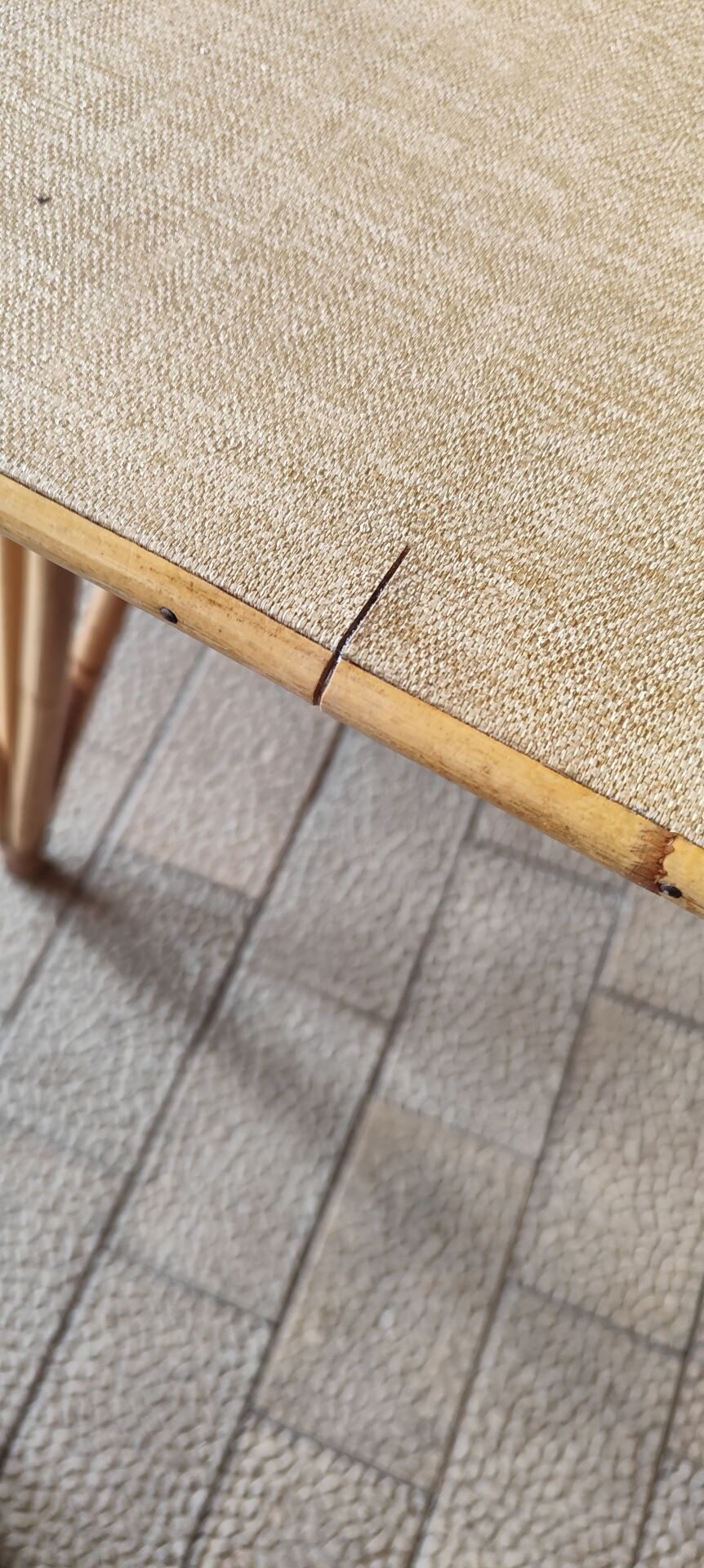 Rattan dining table