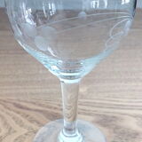 Glasses tasting digestive liqueur engraved