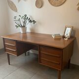 Danish Falster Teak Desk by Svend Madsen, 1960s