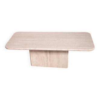 Travertine coffee table