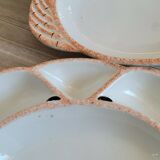 6 compartmentalized plates form crustacean crab