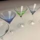 Verres à cocktail vintage à pied torsadé