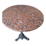 Tagle marble and cast iron bistro gueridon