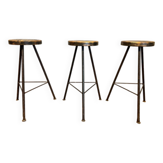 Industrial style bar stools