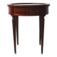 Empire style mahogany and marble side table
