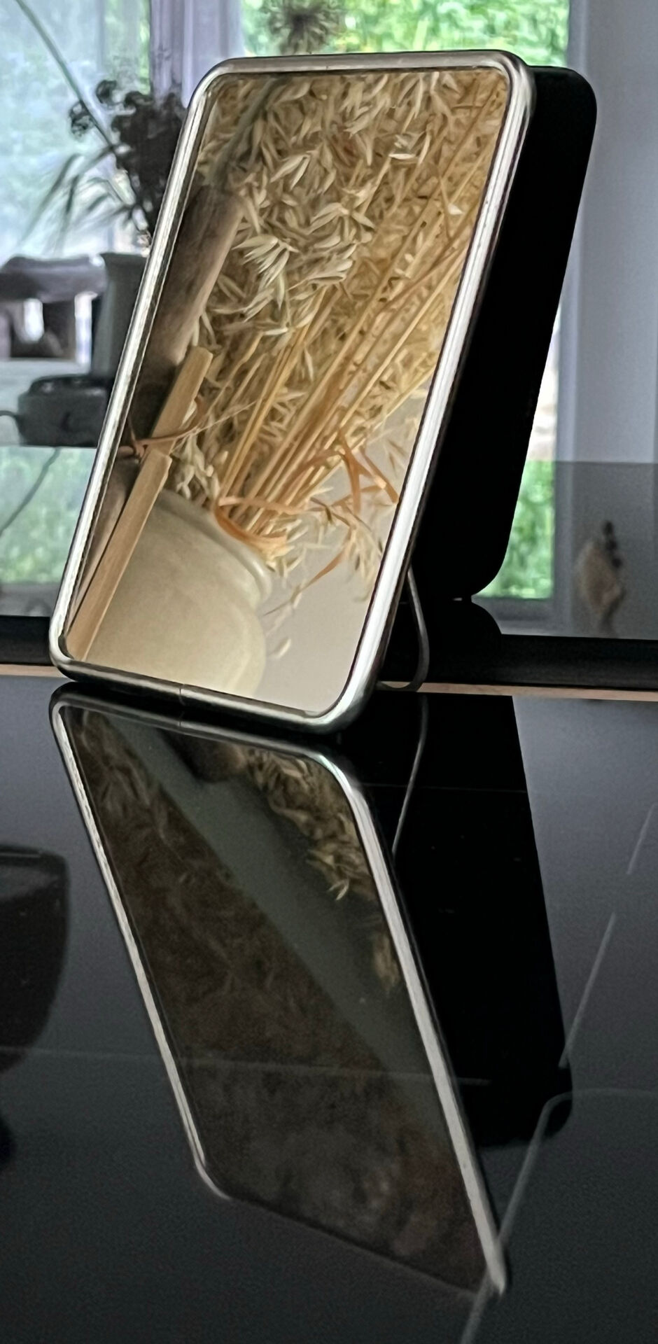 Small barber's mirror
