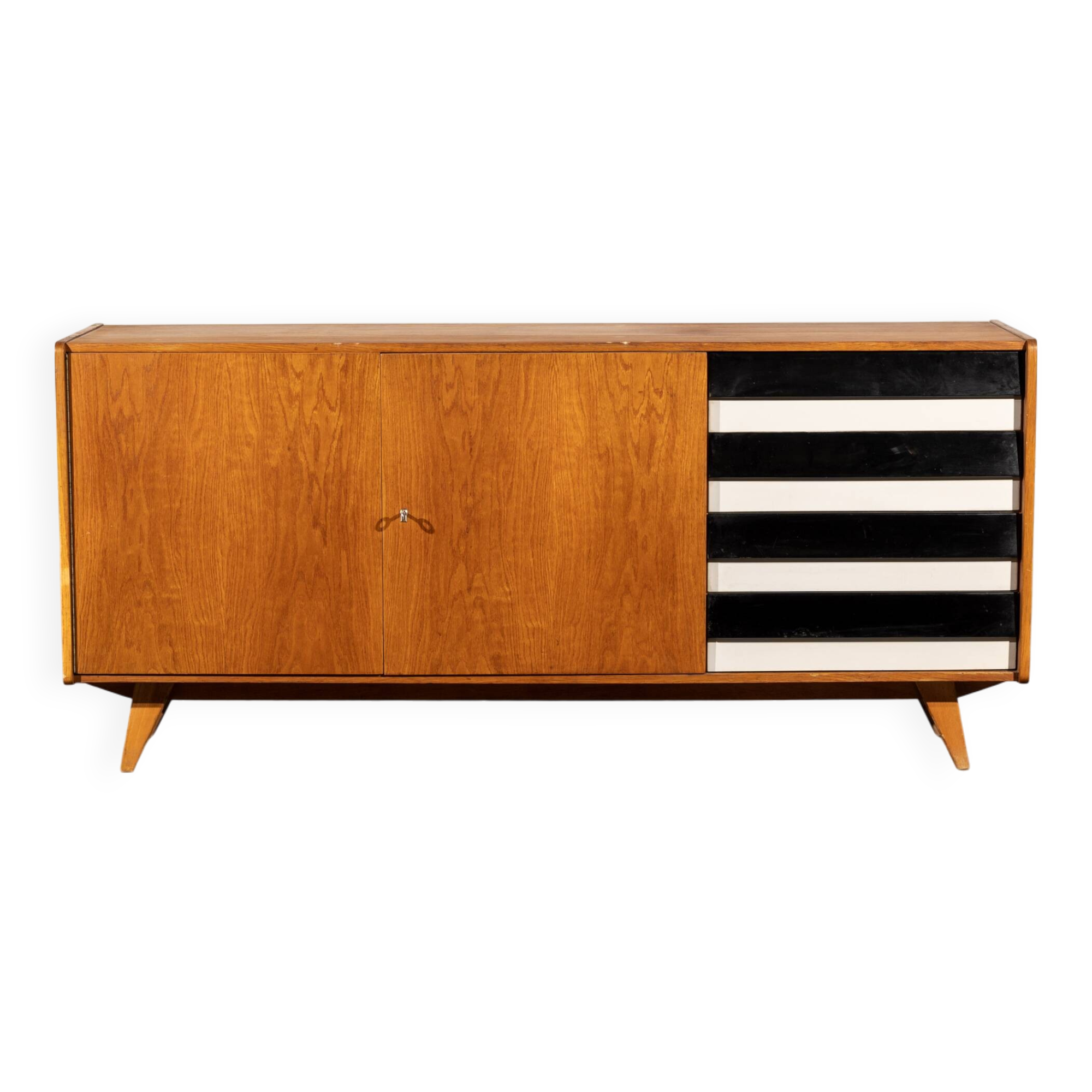 JIROUTEK BLACK AND WHITE SIDEBOARD
