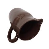 Large brown enamel pitcher