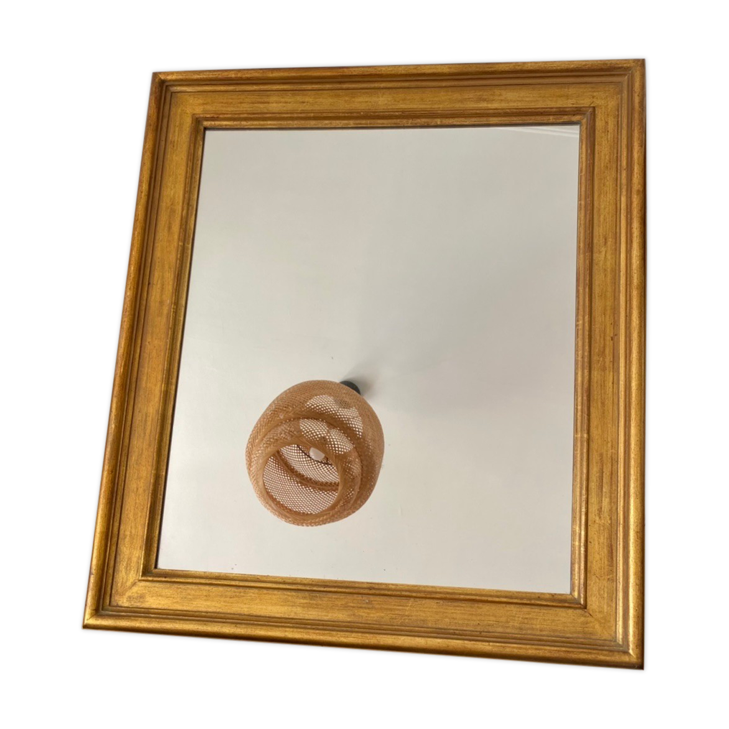 Antique gilded wood mirror 50x60cm