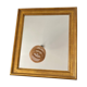 Antique gilded wood mirror 50x60cm