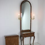 1920, antique makeup vanity with cabinet, Czechoslovakia
