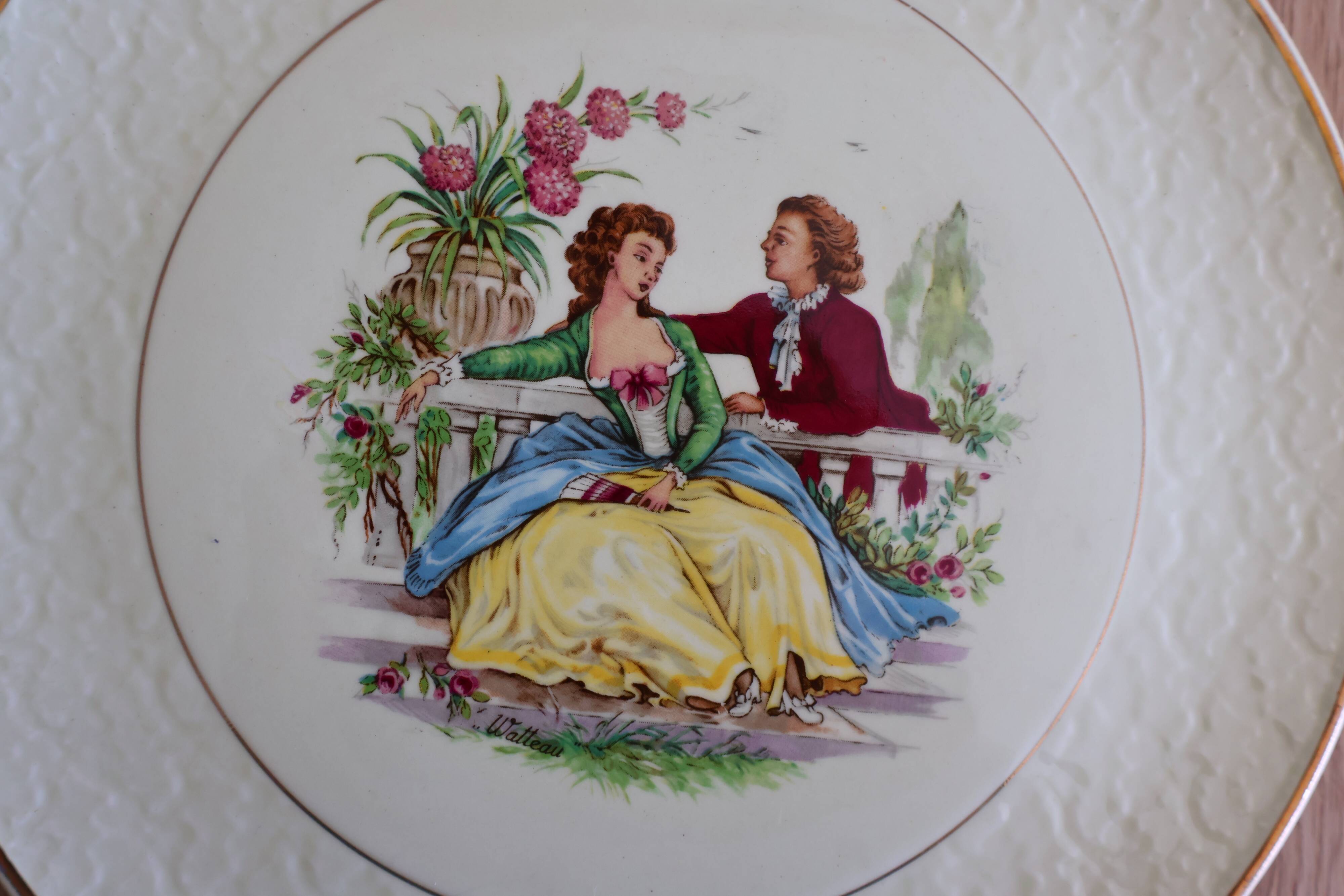 Cake dish collection Watteau St. Amand