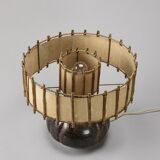 table lamp in enamelled stoneware, france circa 1960