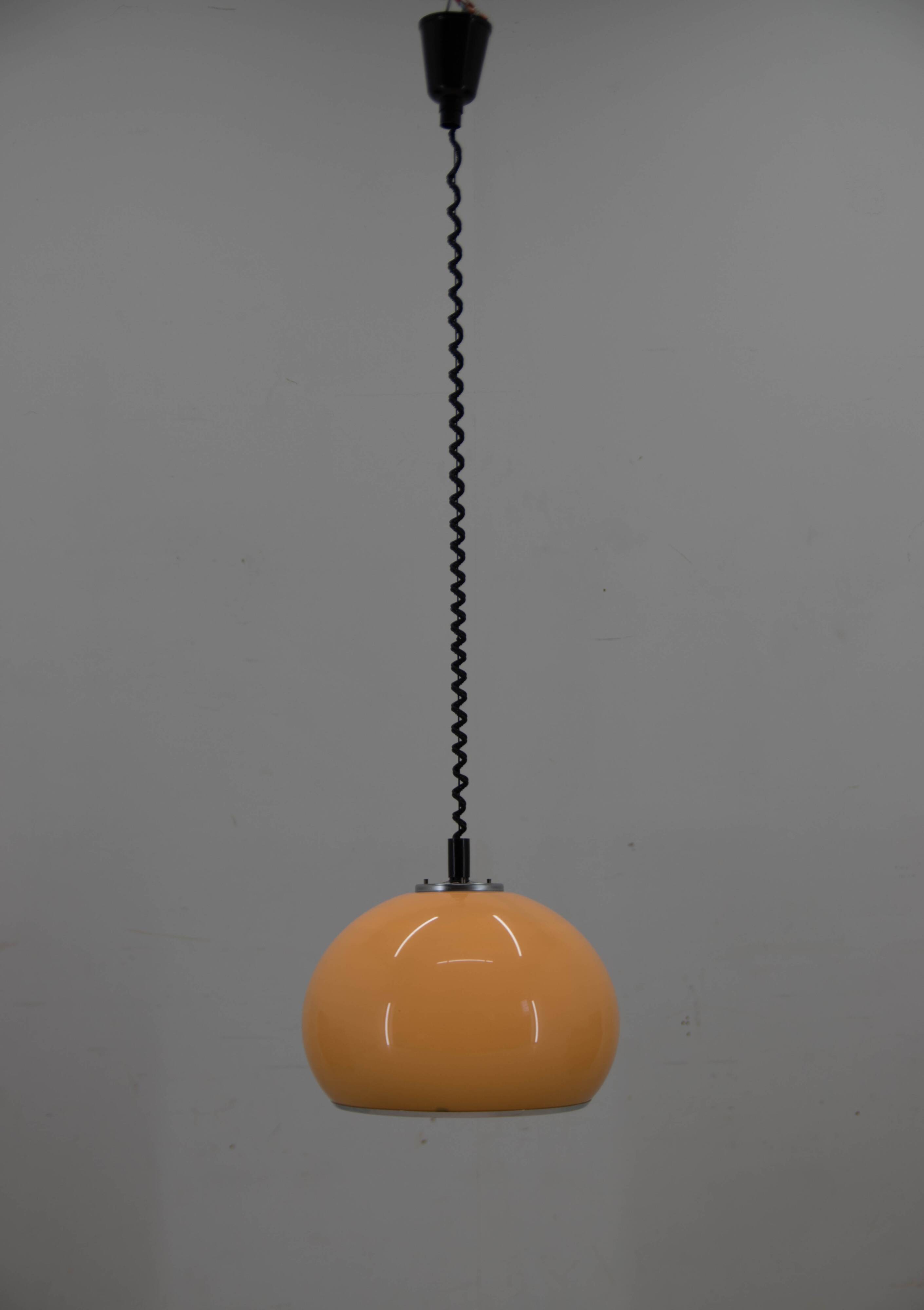Vintage pendant light designed by Harvey Guzzini for Meblo, Italy, 1970s