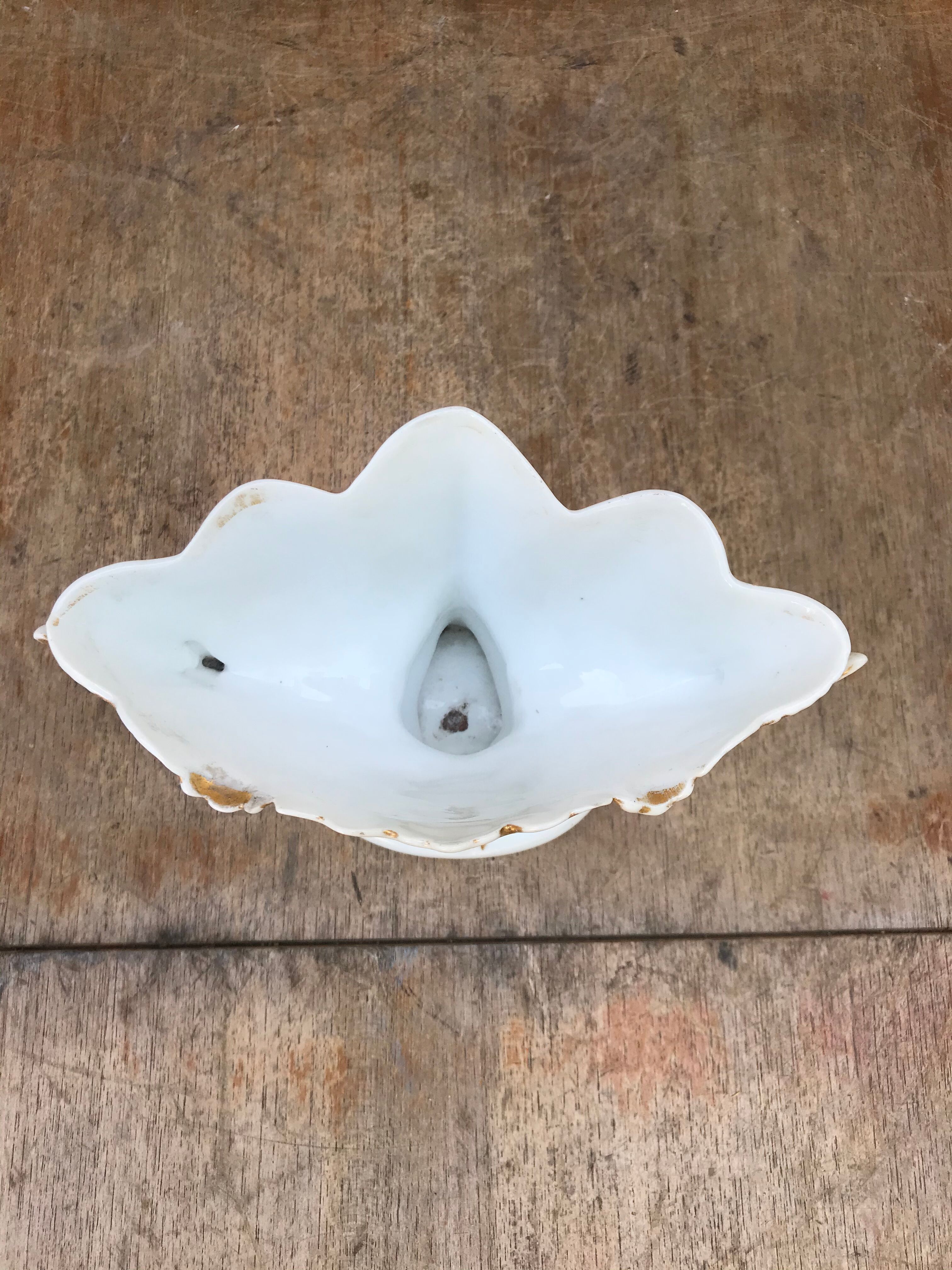 Former Vase De Marié Porcelain Blanche - Vintage Gilding