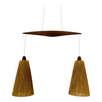 Suspension en teck et sisal de Temde