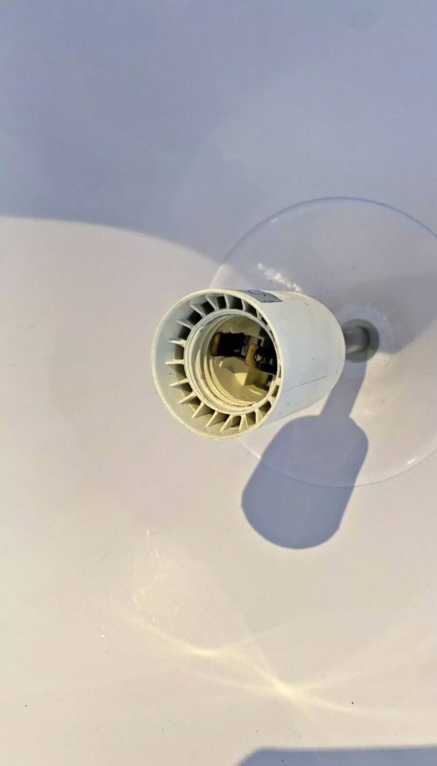 Paire de suspensions Space âge chromées
