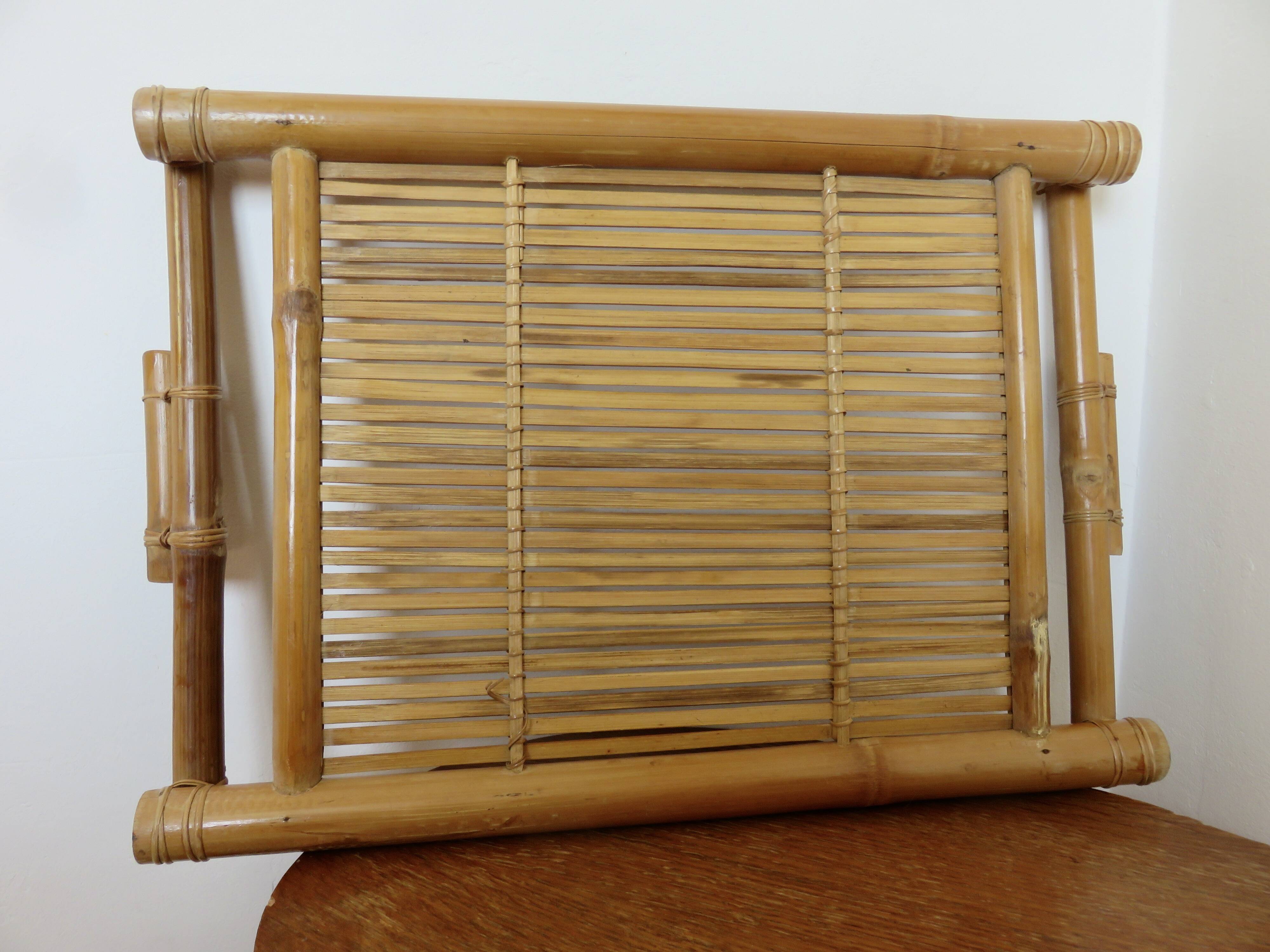 Bamboo tray 60s 70s