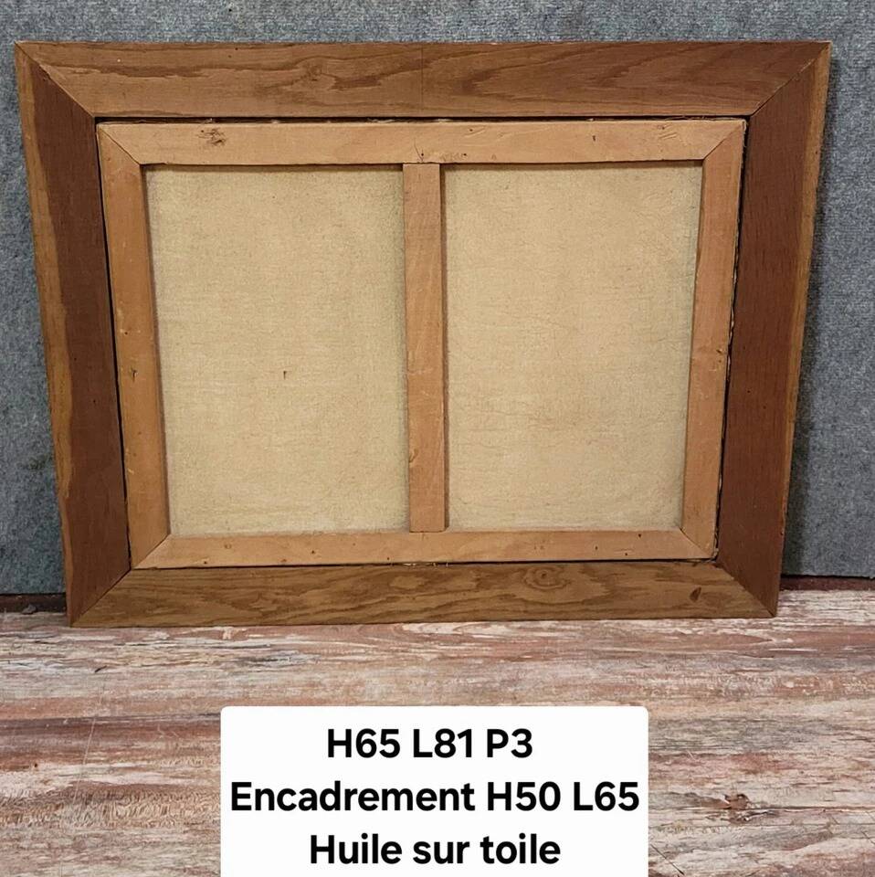 Julien Chatelin: large oil painting on canvas circa 1880