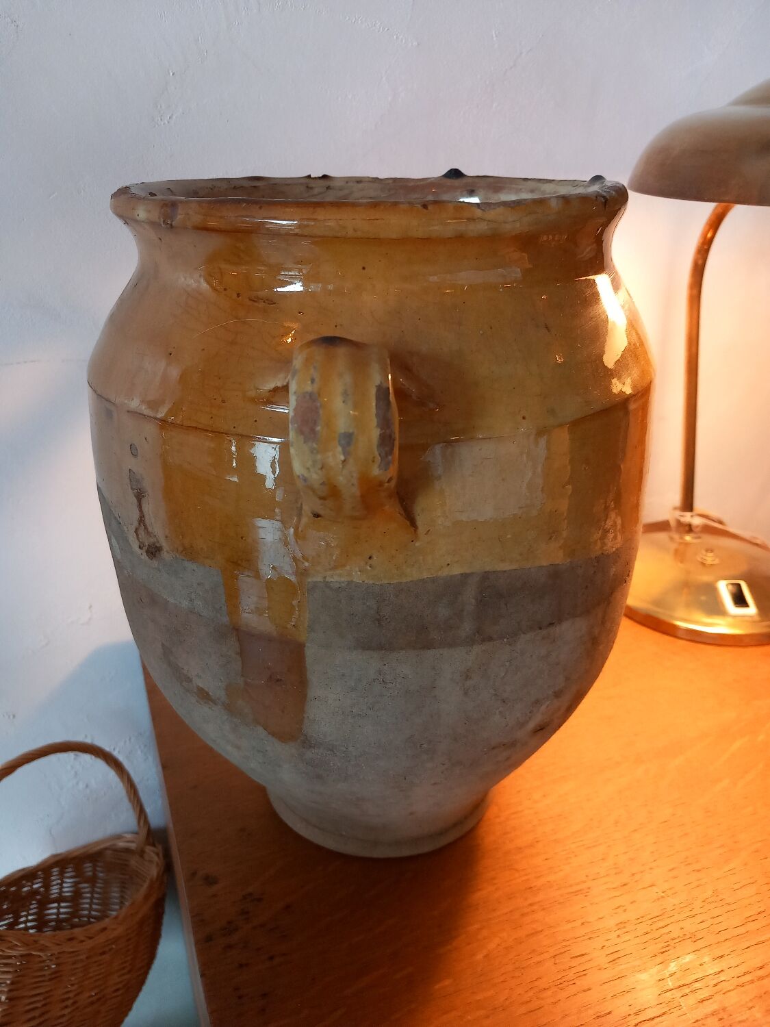 Confit pot/grease pot. old .19th. south west