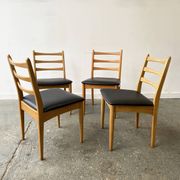 Set of 4 Mid-Century 1970’s dining chairs by Schreiber Furniture