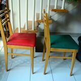 2 vintage beech chairs